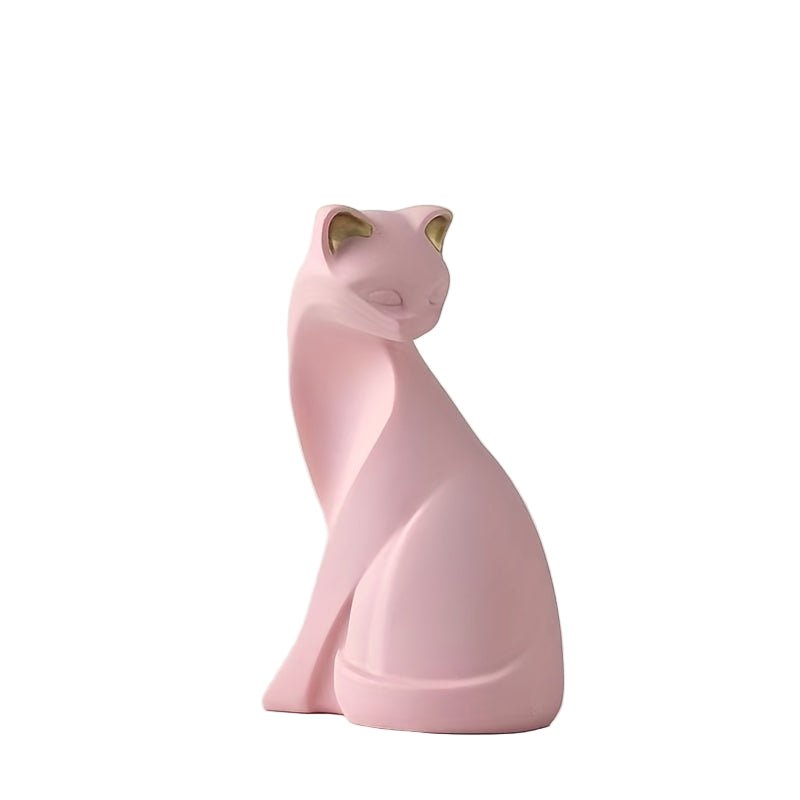 WhiskerAura Elegant Cat Figurine – Artistic Home Décor with Scandinavian Charm - All Around Casa