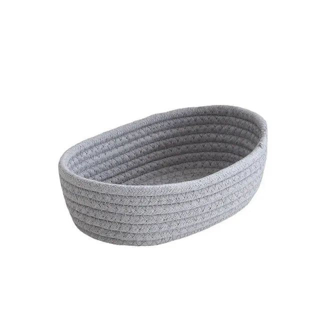 WovenAura Chic Cotton Rope Storage Baskets for a Minimalist & Organized Home - All Around Casa