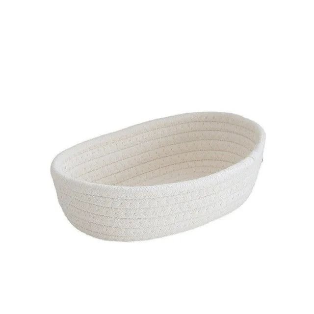 WovenAura Chic Cotton Rope Storage Baskets for a Minimalist & Organized Home - All Around Casa