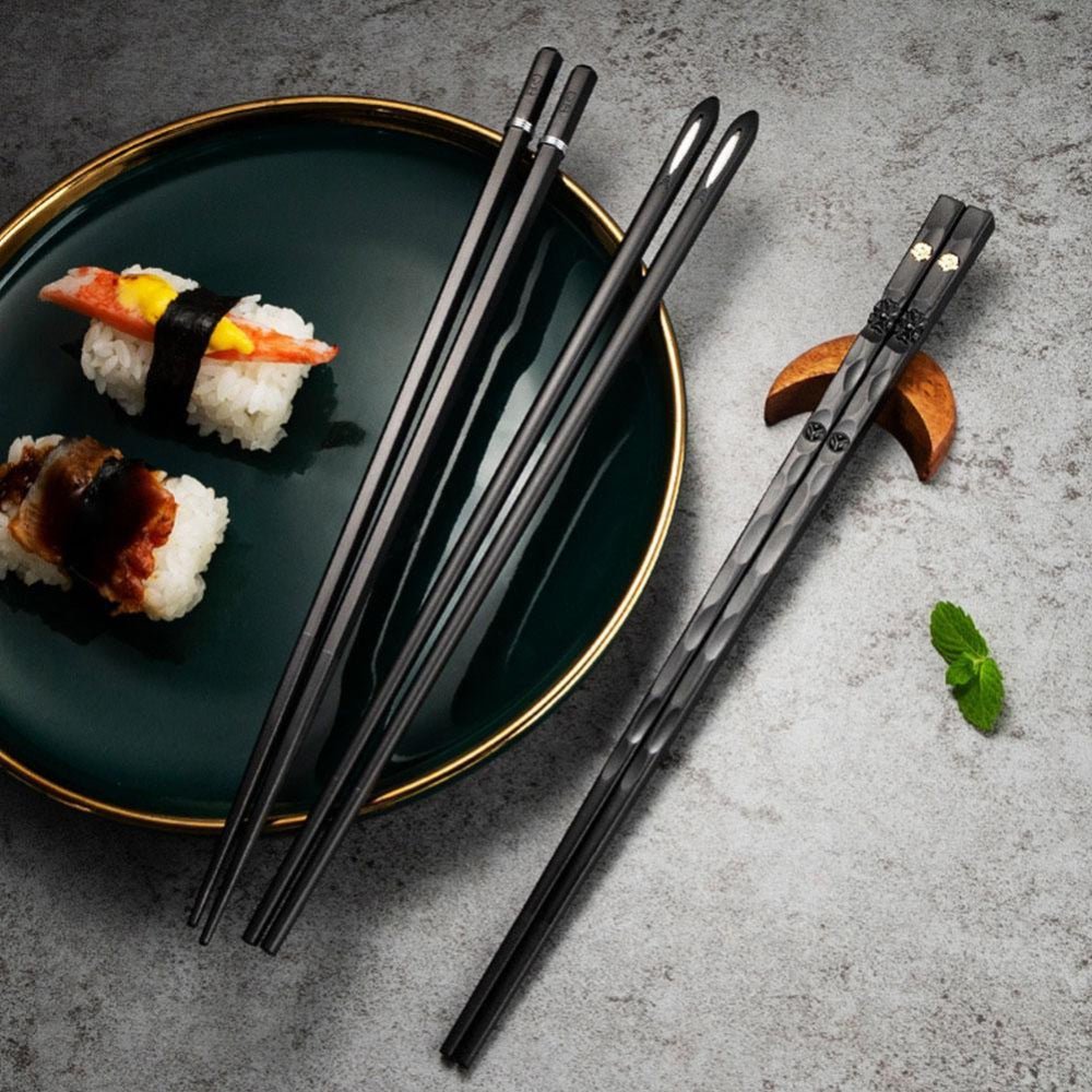 Zenith Dining – Elegant Alloy Chopsticks Set for Modern Entertaining - All Around Casa