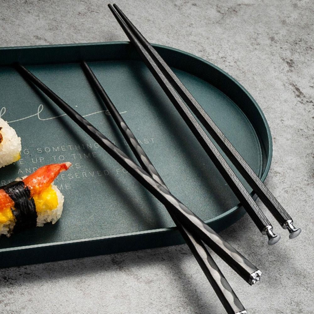 Zenith Dining – Elegant Alloy Chopsticks Set for Modern Entertaining - All Around Casa