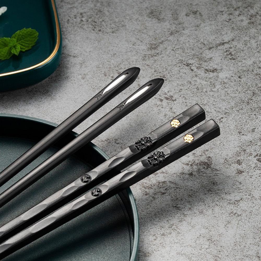 Zenith Dining – Elegant Alloy Chopsticks Set for Modern Entertaining - All Around Casa