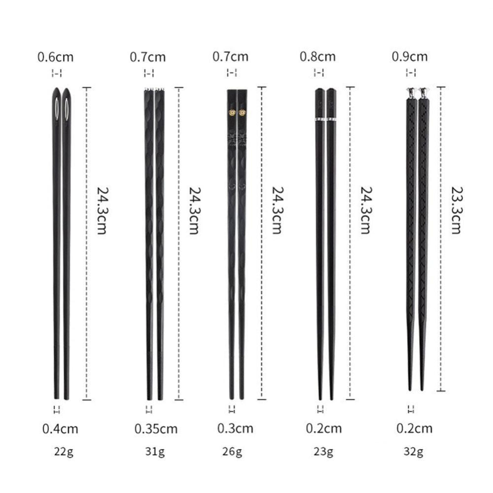 Zenith Dining – Elegant Alloy Chopsticks Set for Modern Entertaining - All Around Casa
