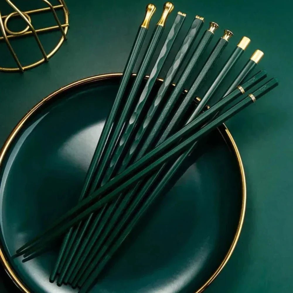 Zenith Dining – Elegant Alloy Chopsticks Set for Modern Entertaining - All Around Casa