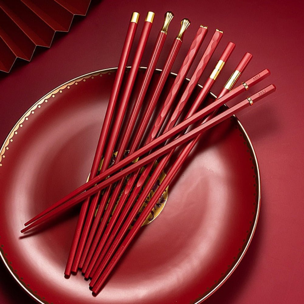 Zenith Dining – Elegant Alloy Chopsticks Set for Modern Entertaining - All Around Casa
