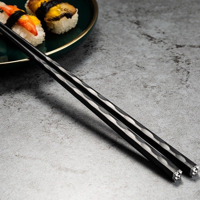 Zenith Luxe Chopsticks Set – Elegant Alloy Dining Essentials for Modern Tables - All Around Casa