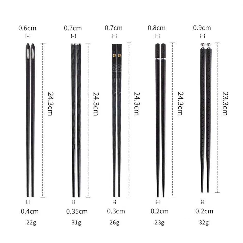 Zenith Luxe Chopsticks Set – Elegant Alloy Dining Essentials for Modern Tables - All Around Casa