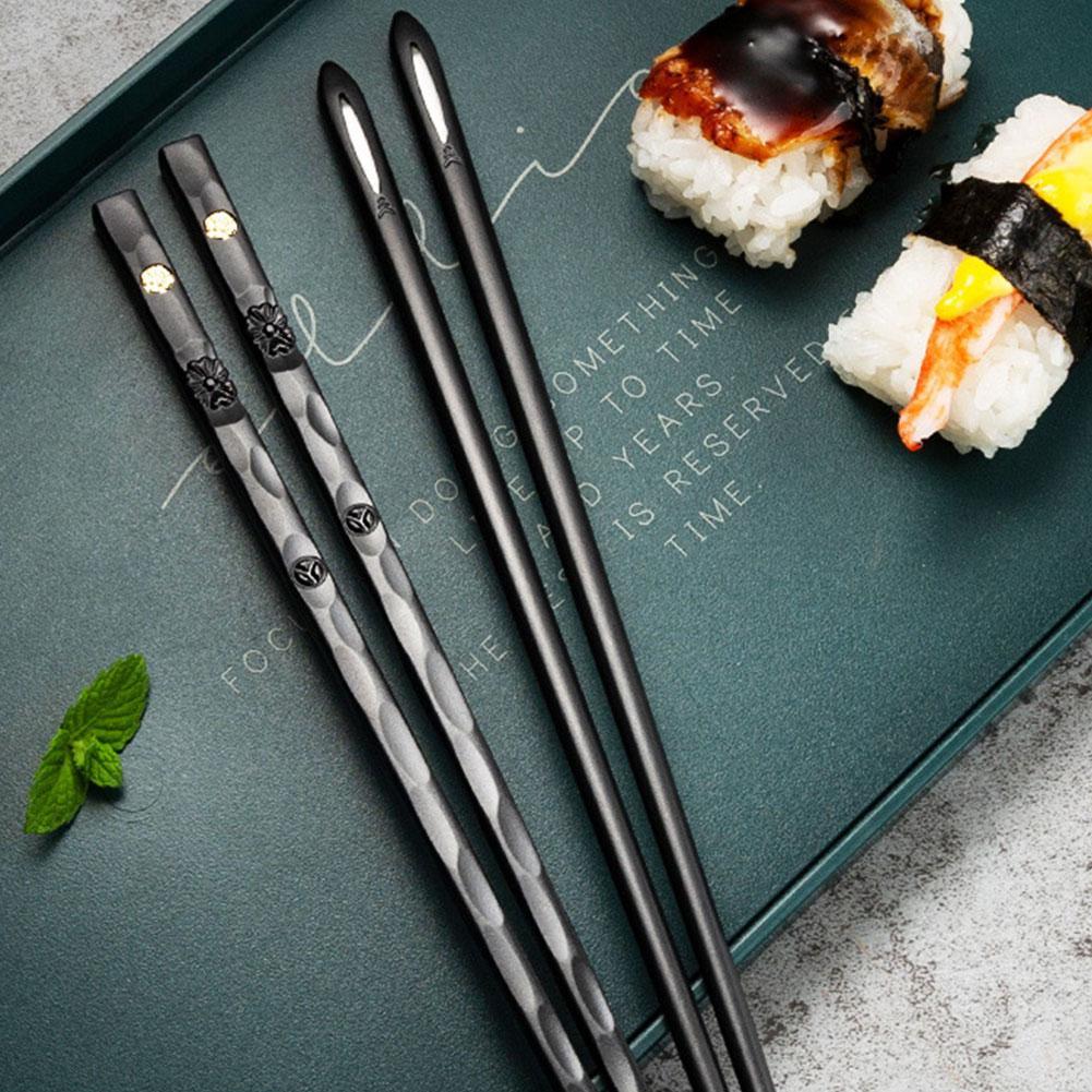 Zenith Luxe Chopsticks Set – Elegant Alloy Dining Essentials for Modern Tables - All Around Casa