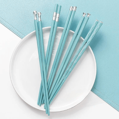 Zenith Luxe Chopsticks Set – Elegant Alloy Dining Essentials for Modern Tables - All Around Casa