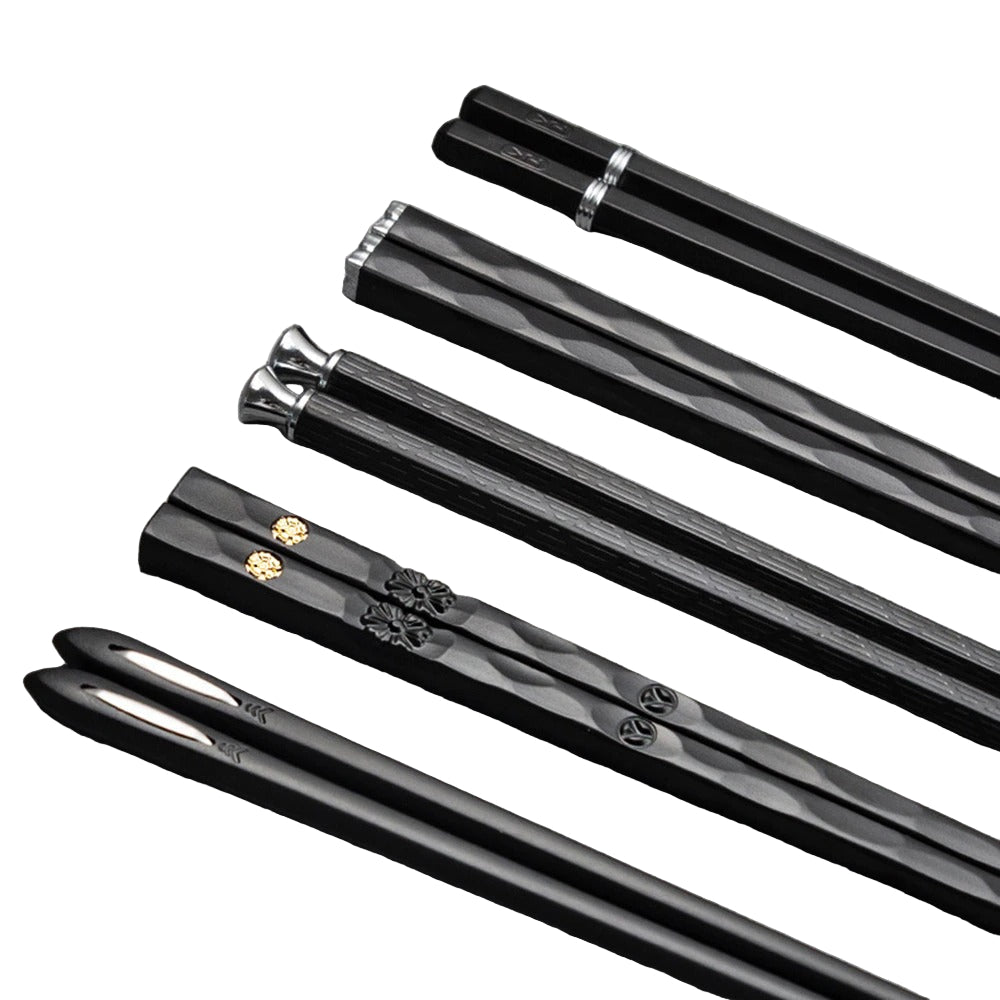 Zenith Luxe Chopsticks Set – Elegant Alloy Dining Essentials for Modern Tables - All Around Casa