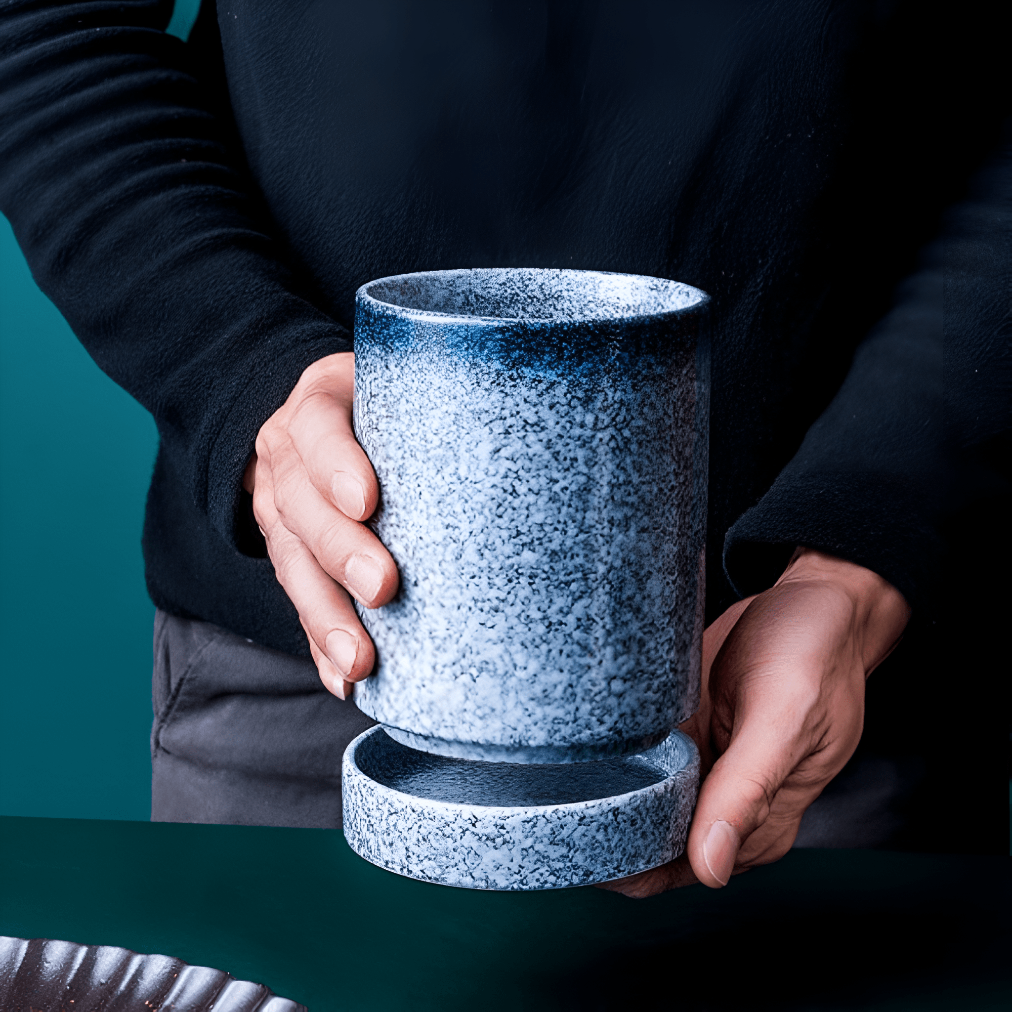 ZenVase Elegant Ceramic Utensil Holder for a Refined Kitchen - All Around Casa