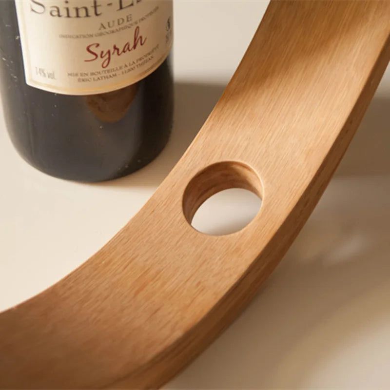 ZenVine Elegant Bamboo Wine Holder for a Minimalist Display - All Around Casa