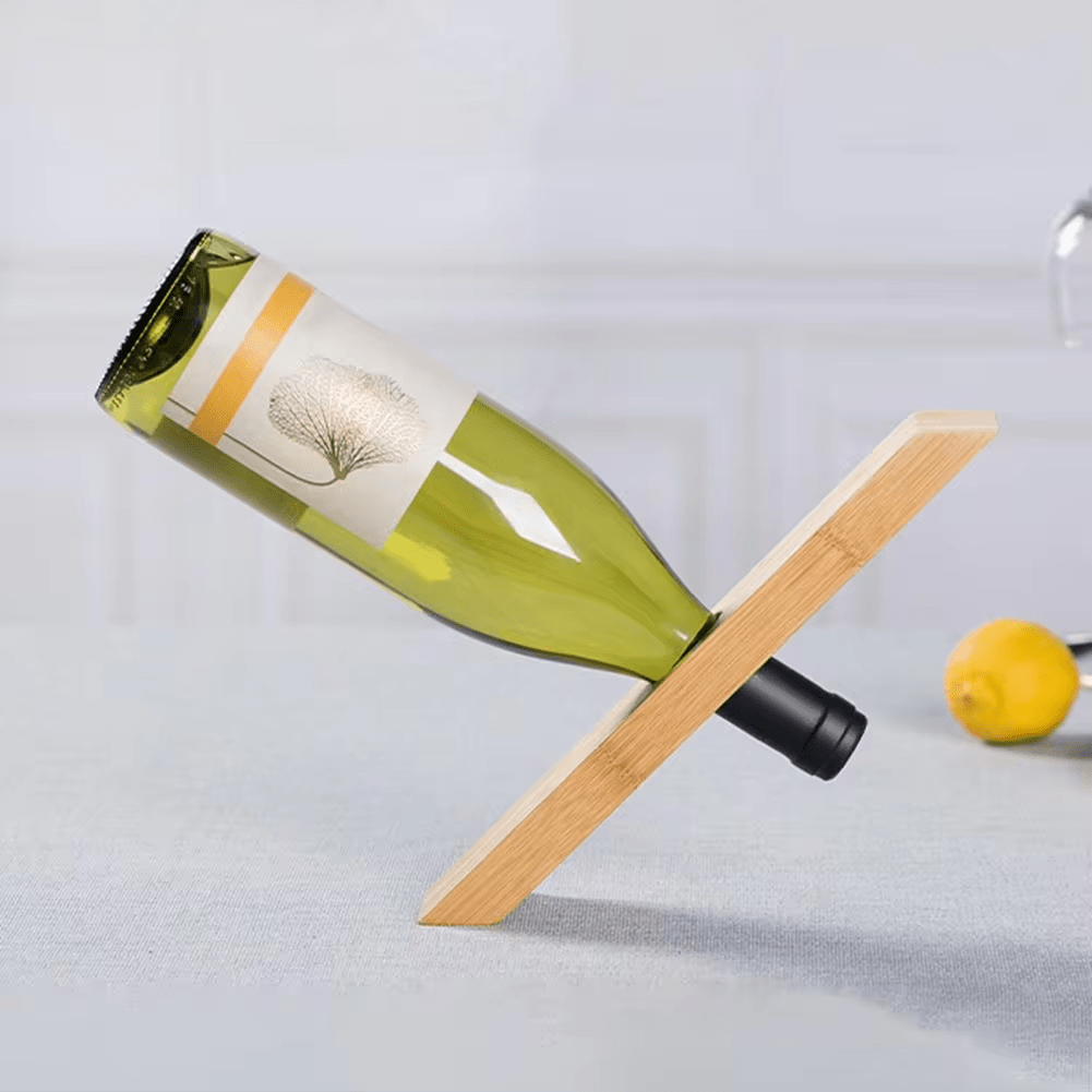 ZenVine Elegant Bamboo Wine Holder for a Minimalist Display - All Around Casa