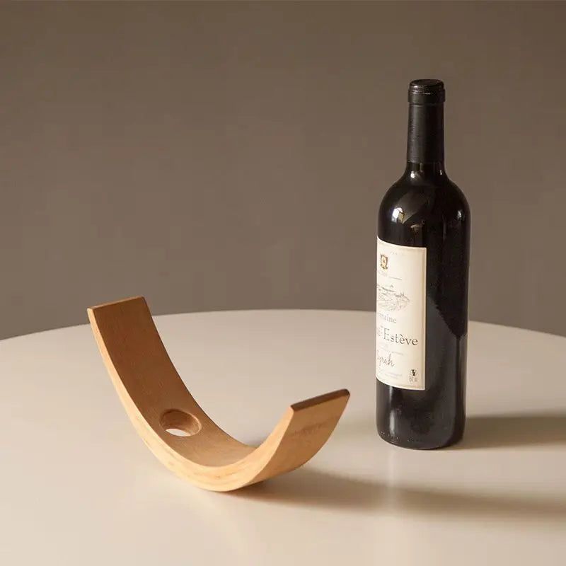 ZenVine Elegant Bamboo Wine Holder for a Minimalist Display - All Around Casa